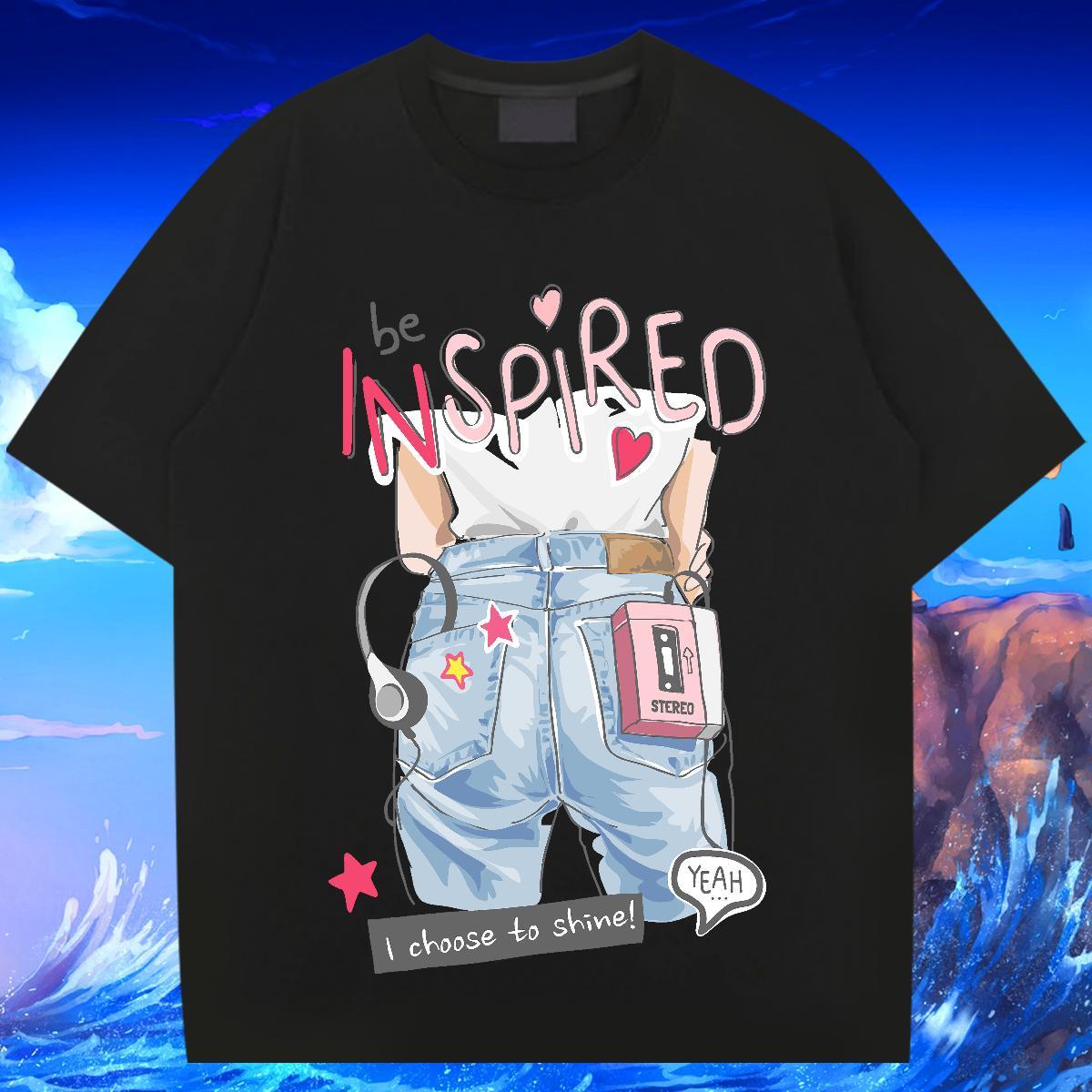 Popular Tshirt for Man Woman 100% Cotton 230g Hip Hop Street letter Custom Printing Round Neck Short Sleeve 2024 Men T Shirts Tees