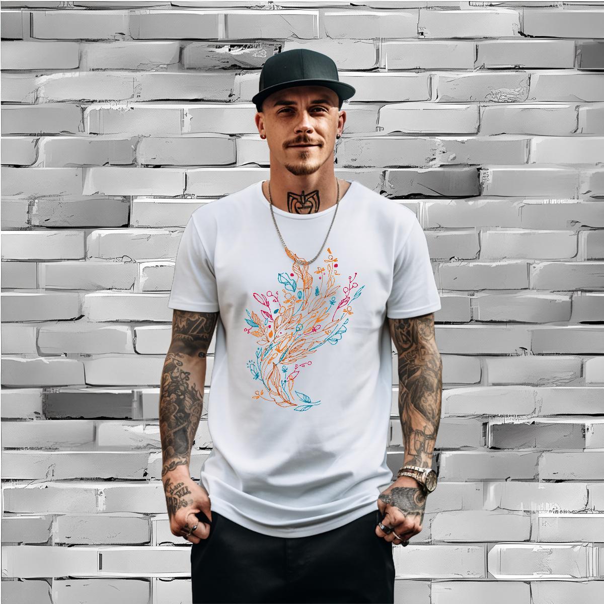 Designer Fashion Men T Shirts 100% Cotton 230g tree Hip Hop Tops O Neck Short Sleeves Free Shipping Couples T Shirts DIY