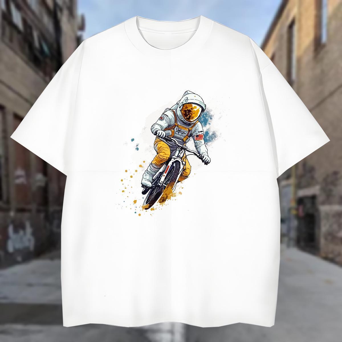 T-Shirts 230g Pure Cotton universe Hip Hop Street Crew Neck Breathable DIY Tshirt for Man Woman New Designer Tops Shirt