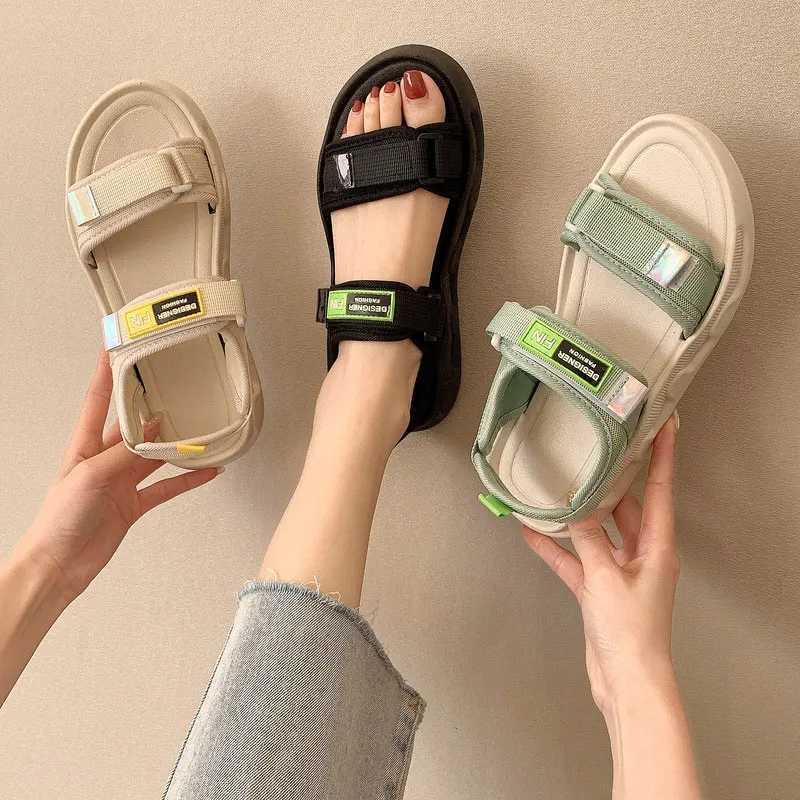 High Quality New Womens Sandals Fashion Thick Sold Non Slip Comfortable Outer Wear Seaside Sandalias for Summer Strap Beach T241227