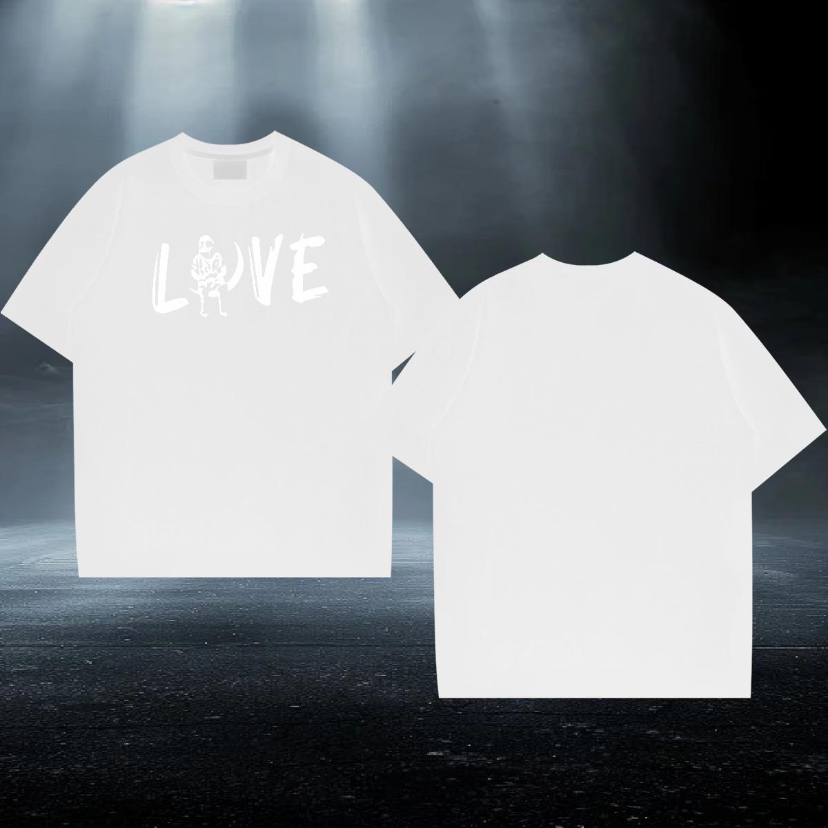 Comfortable Tshirt for Man Woman 100% Cotton 230g High Street Hip Hop letter White Plus Size Round Neck Short Sleeve Stylist T Shirts Men Tops Tees