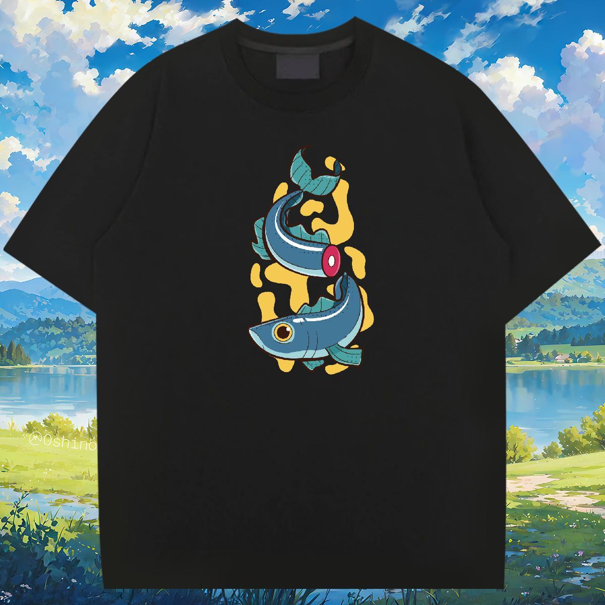 Men T Shirts 230g 100% Cotton fish Sport Breathable Crew Neck Oversized 3XL 4XL Mens Tshirts DIY Free Shipping Tops Shirt