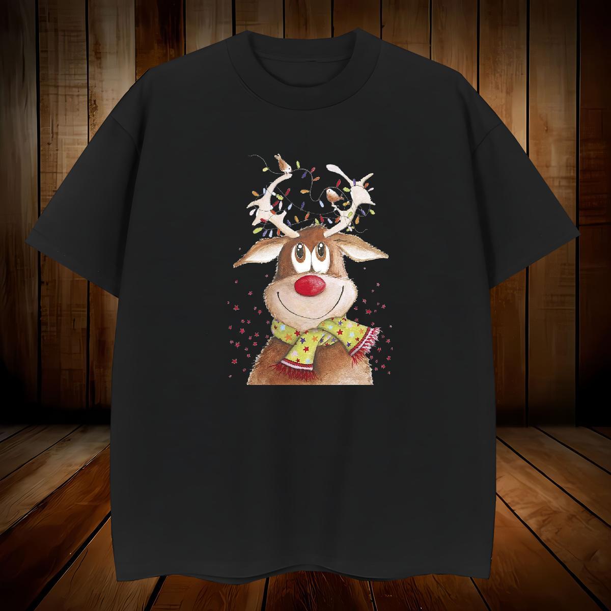 Man T Shirts 100% Cotton 230g Christmas Beach Breathable Crew Neck DIY Men Clothes T-Shirt New Arrival Wholesale Tee Shirt