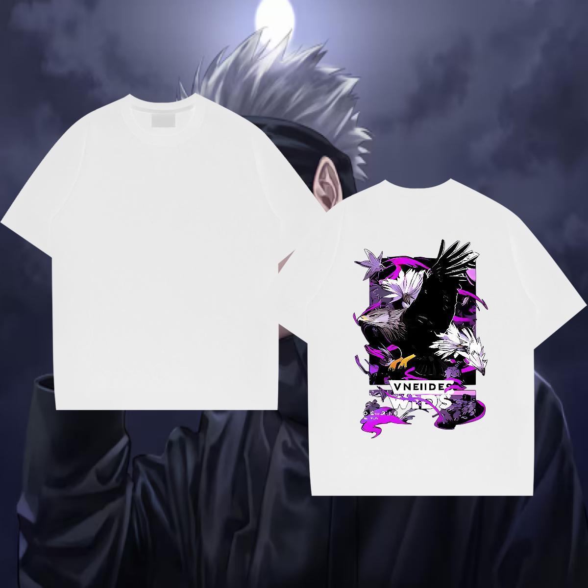 Free Shipping Man T Shirts 230g Cotton eagle Street Tshirts Crew Neck High Quality Men Tops Tees Plus Size Custom