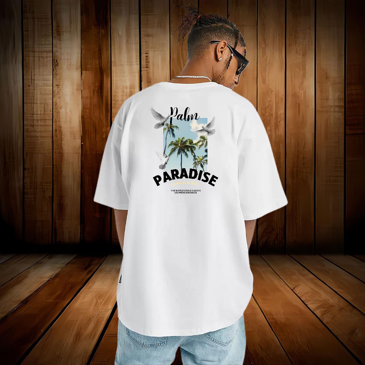 2024 DIY Man T Shirts 230g 100% Cotton tree Street Wear Top Tees Round Neck Short Sleeve Free Shipping Tshirt for Man Woman DIY Logo Oversized