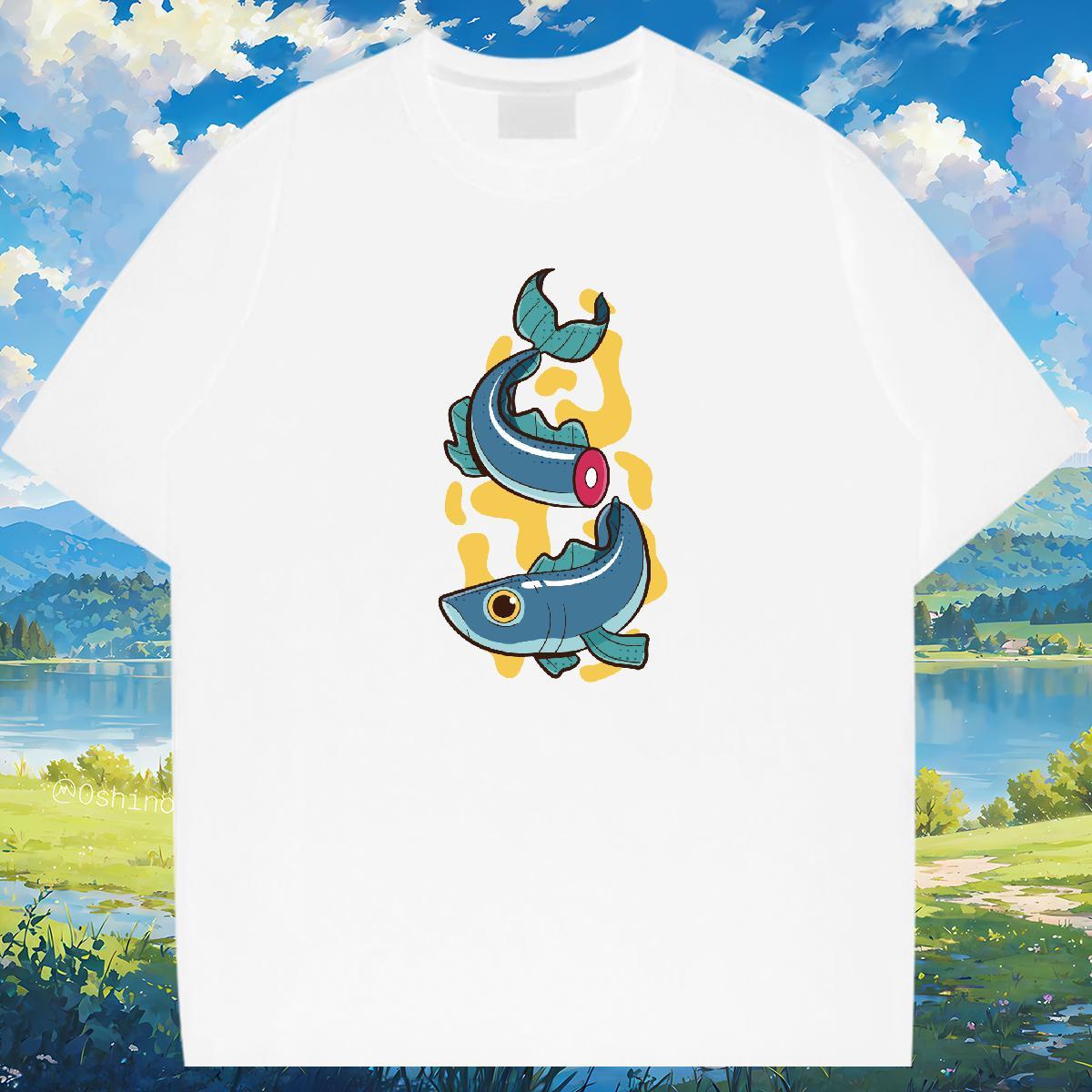 Men T Shirts 230g 100% Cotton fish Sport Breathable Crew Neck Oversized 3XL 4XL Mens Tshirts DIY Free Shipping Tops Shirt