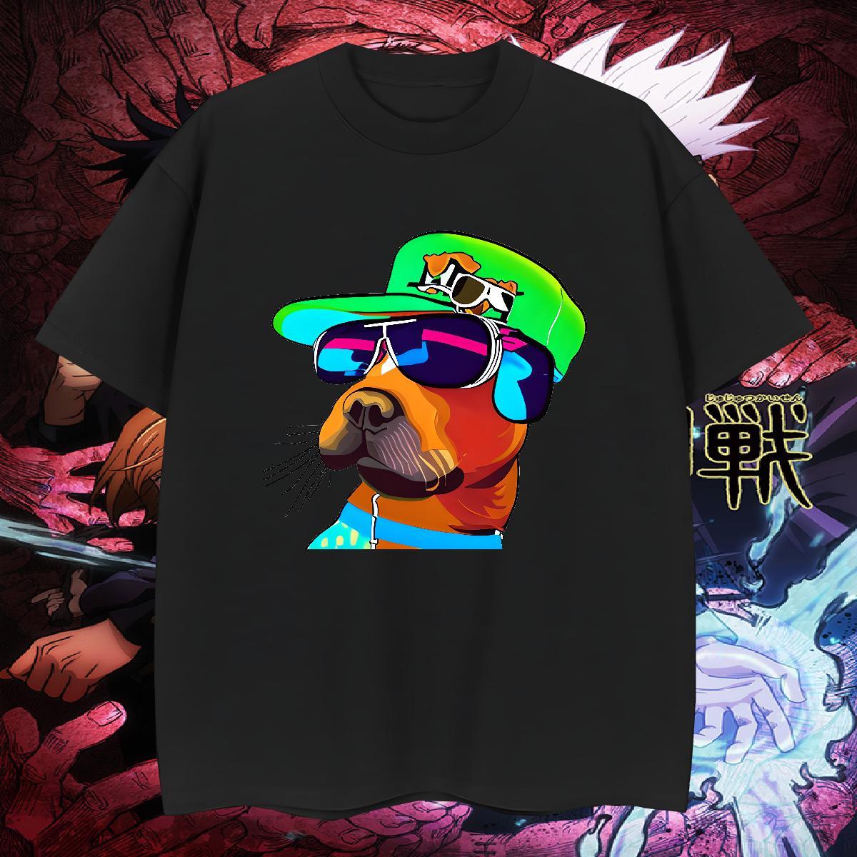 Wholesale Men Tshirts 230g Cotton dog T-Shirts Outdoor Short Sleeve Soft DIY Printed 2024 New Tops Tees