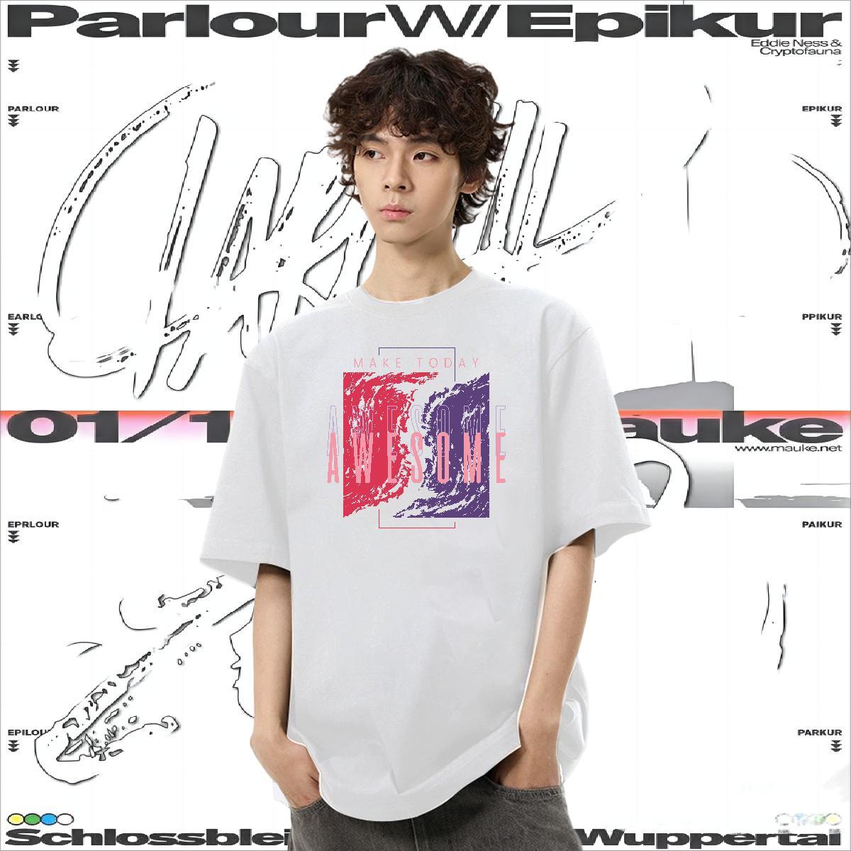 Custom Mens T Shirts 230g Pure Cotton tree Home Outdoor Clothings Breathable Crew Neck Comfortable Men Clothes T-Shirt Plus Size Custom