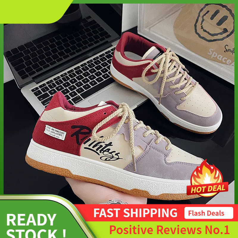 S Ddmysports Men Canvad New Design Board Trendy Versatile Fashion Athleisure Shoes Casual Style Red Free Shipping Outdoor hoes tyle hipping