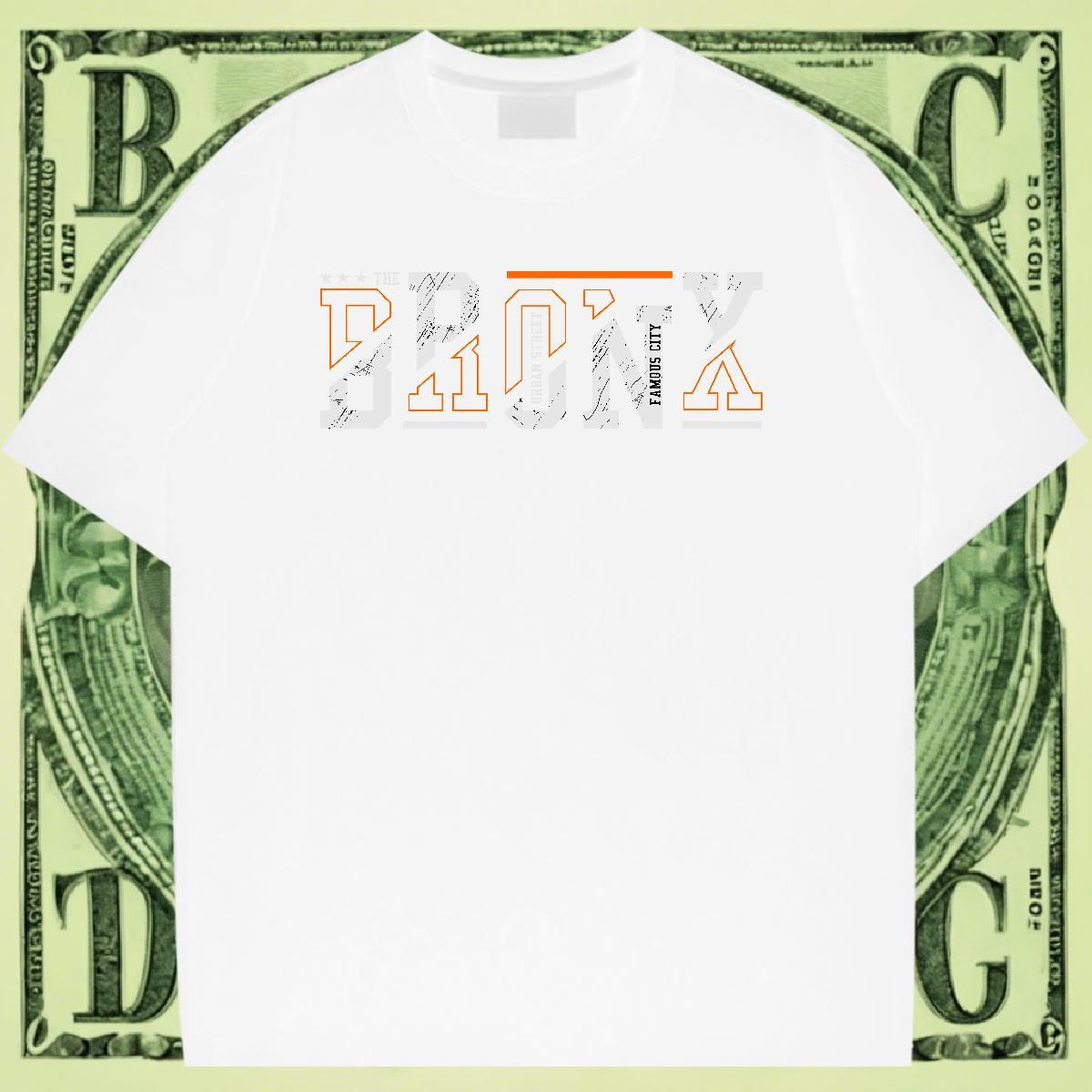 TOP Quality Men Clothes T-Shirt 230g Cotton Outdoor letter DIY Printed Breathable Short Sleeve New T-Shirts Wear