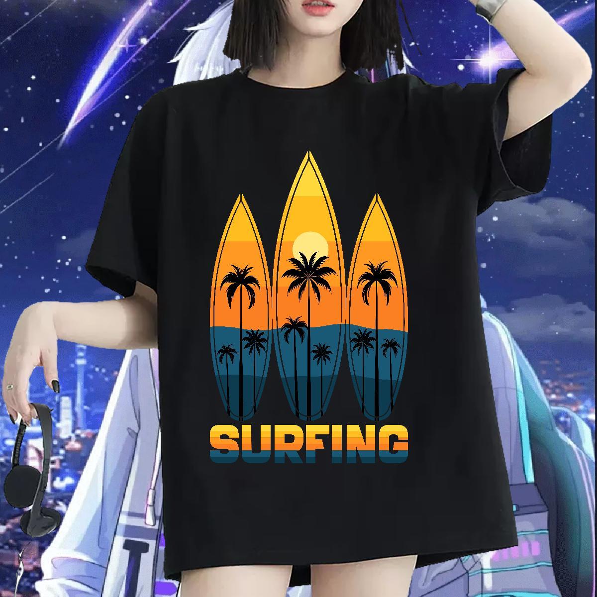 Nice T Shirts Women Short Sleeve O-Neck Unisex Tshirts Custom Printed tree Casual Daily Wear 100% Cotton 230g New Arrival Tops