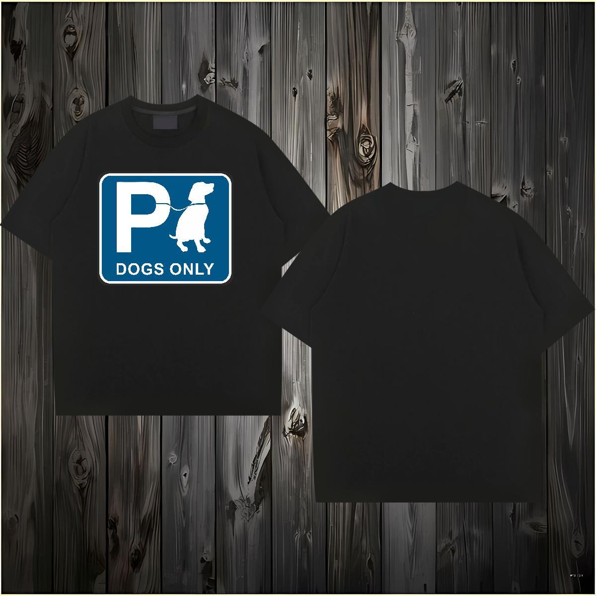 Fashion Designer Mens T Shirts 230g 100% Cotton dog Sport Clothes Pure Cotton Wholesale Men Tees Custom Print Oversized