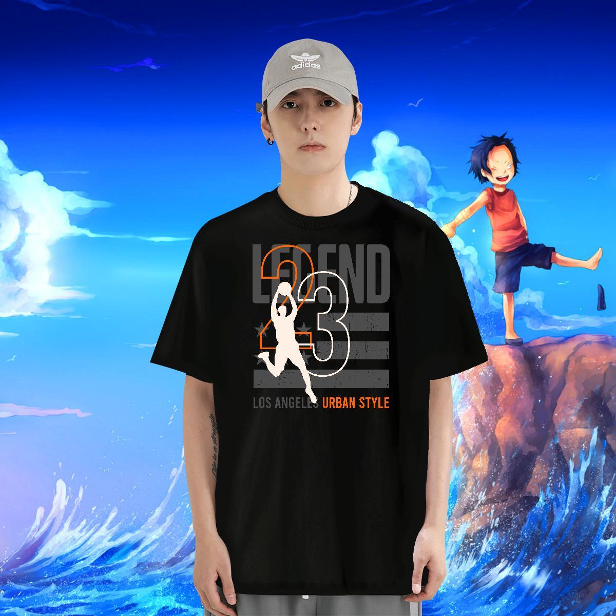 Brand Couples T Shirts 230g Cotton Daily Outfit basketball Graphic O Neck Short Sleeves Fashion Designer T-Shirts Tops Tees