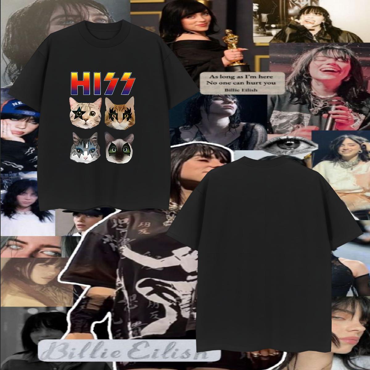 Fashion New T-Shirts 100% Cotton 230g cat Daily Wear Tee Shirt O-Neck Short Sleeve Brand Men Tshirts Black White