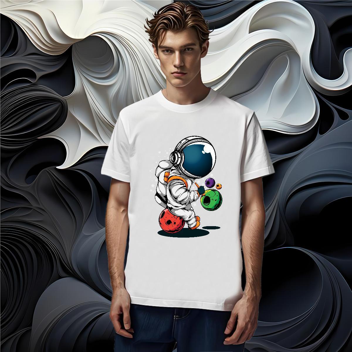 T shirt 230g 100% Cotton universe Anime Printing Street Breathable Short Sleeve Skull Men Clothes T-Shirt Fashion Design Cool Tops Tees