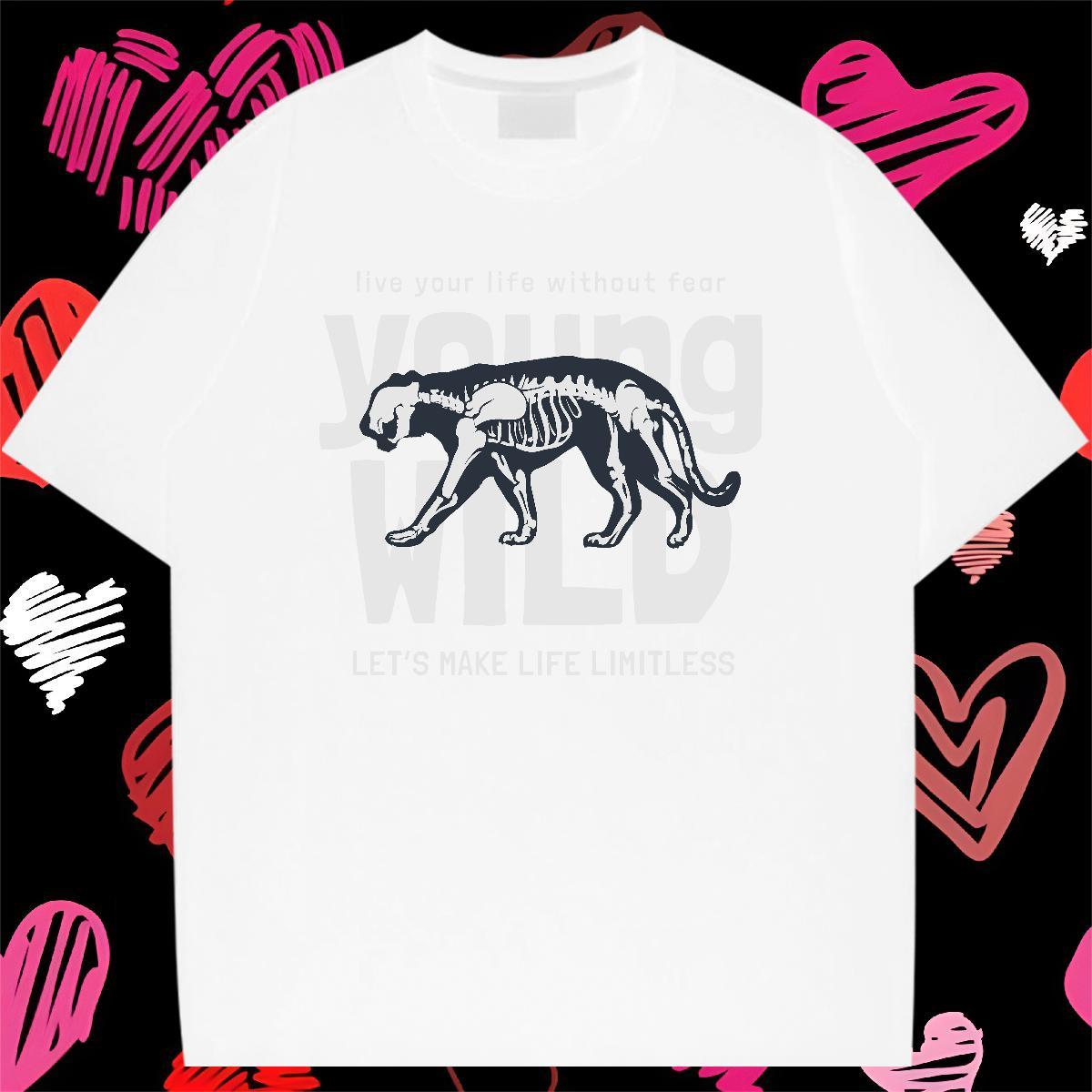 Free Shipping T Shirts Men 230g 100% Cotton High Street Hip Hop Tee Shirt Breathable Short Sleeve Loose Men Tshirts DIY Anime