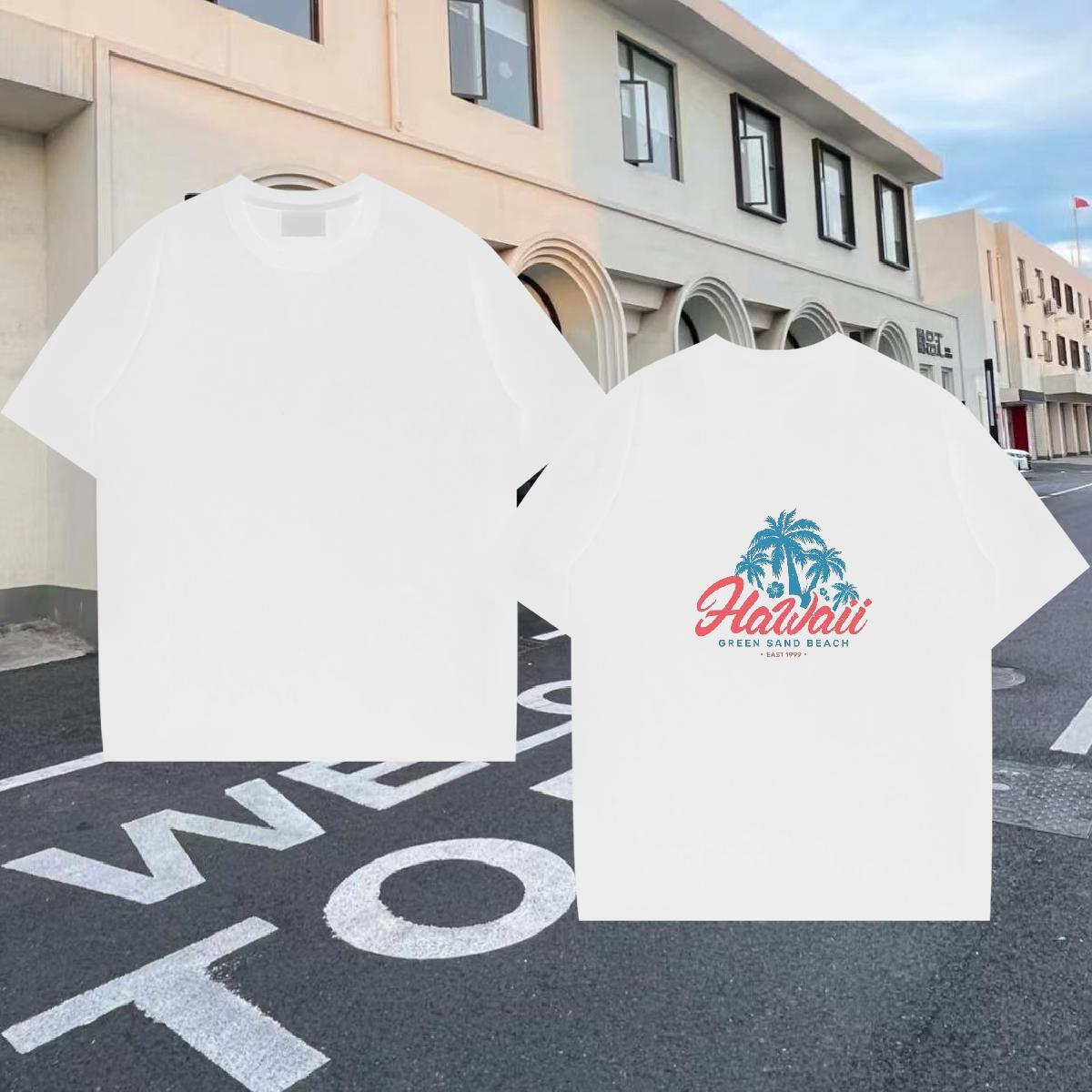 DIY Men T Shirts 230g 100% Cotton tree Spring Summer Tee Shirt Crew Neck Classic Men Clothes T-Shirt Custom Big Size