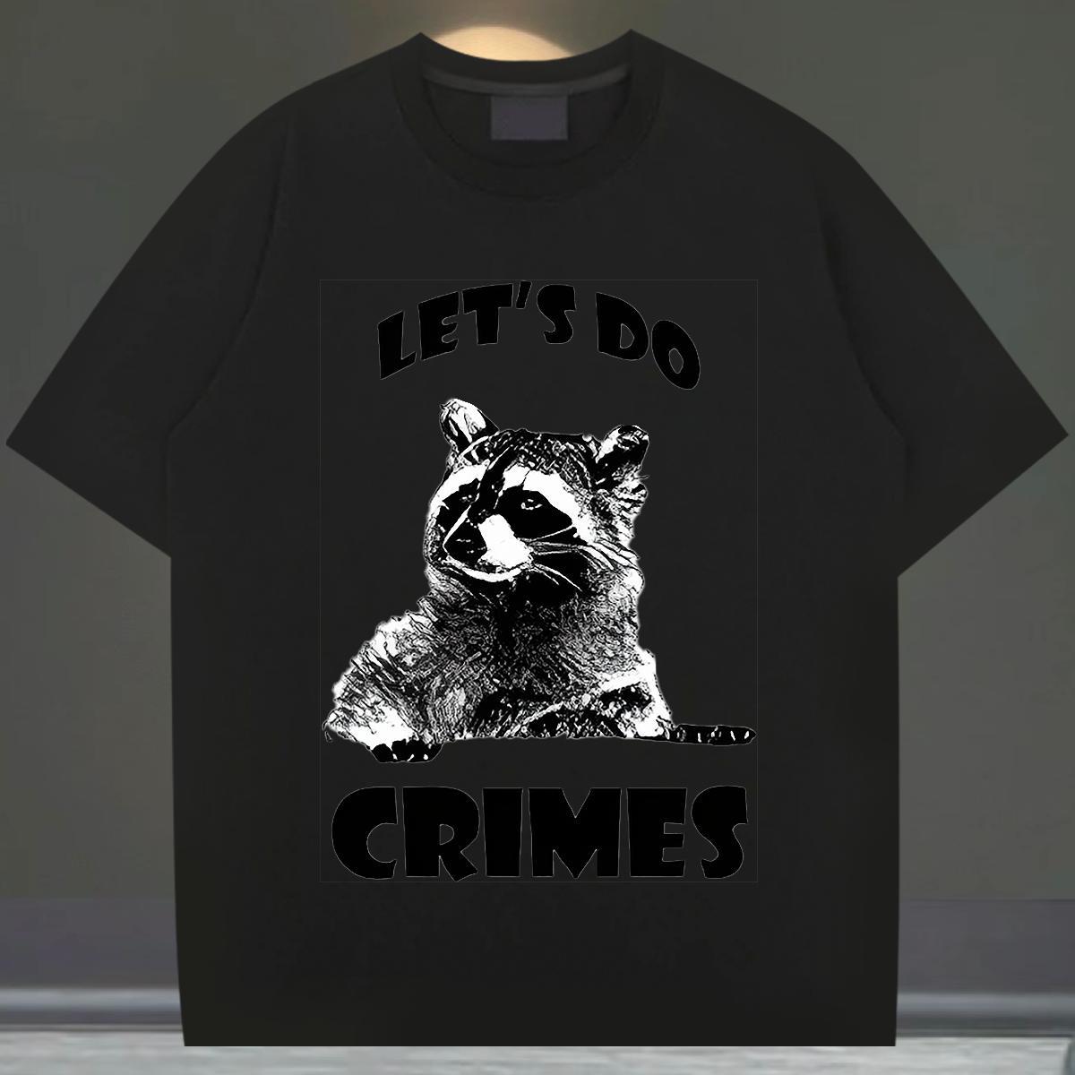 Brand T Shirt For Man 100% Cotton 230g cat Hip Hop Street Tshirts Breathable Short Sleeve Loose Fit Men Tops Tees Floral Print