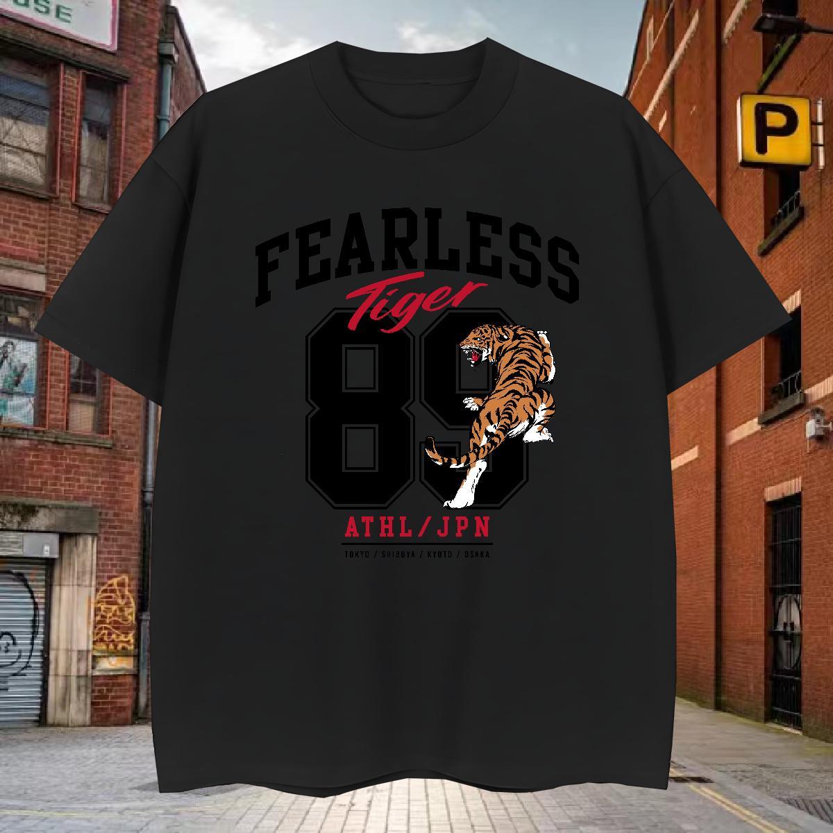 Designer Men Tops Tees 100% Cotton 230g tiger T Shirt For Man Street Wear Breathable Soft Custom Print Oversized Classic Casual Tops Shirt