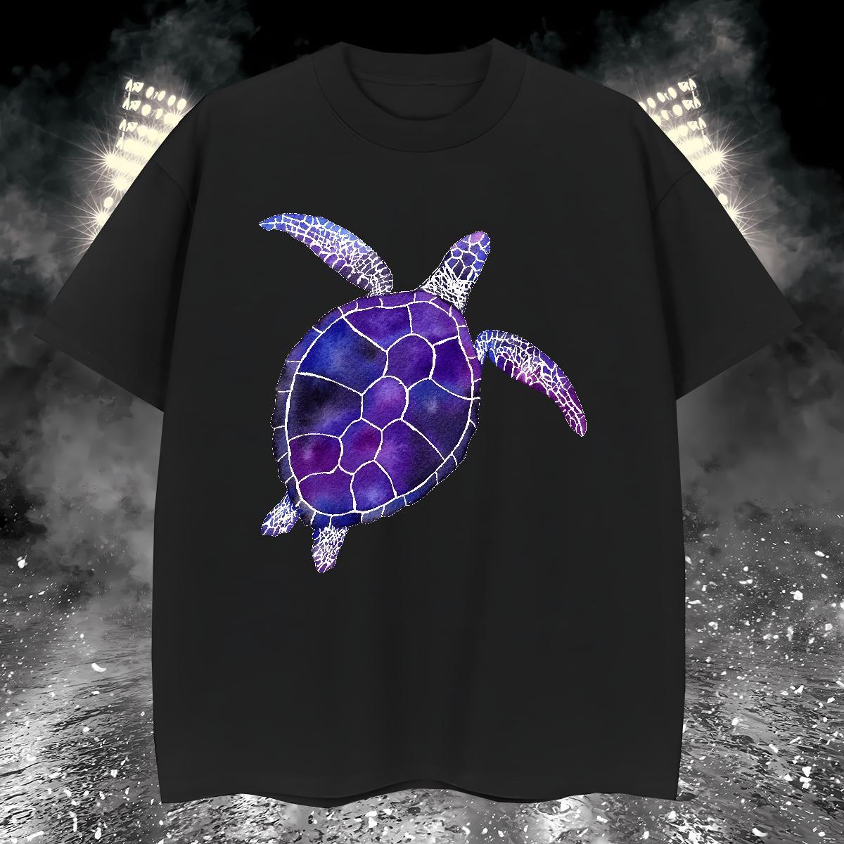 High Quality Men Tees 230g Cotton tortoise T Shirt For Man Daily Wear Crew Neck Oversized 3XL 4XL Designer Fashion Tshirts