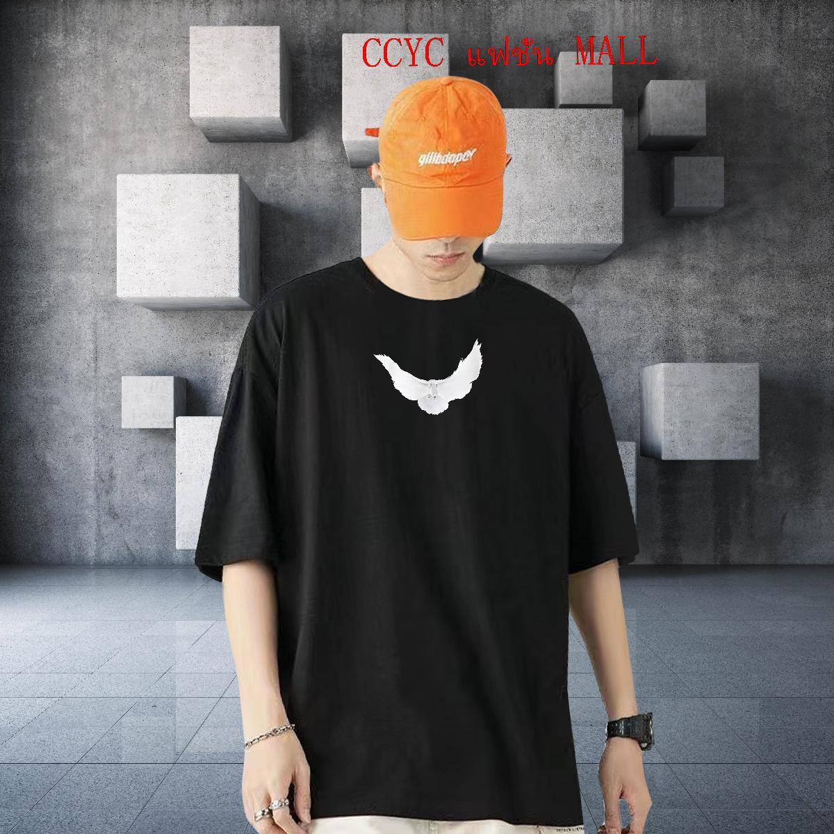 2024 Summer T Shirts Men 230g 100% Cotton eagle Street wear Hip Hop Clothes Crew Neck Wholesale Mens Tshirts Graphic