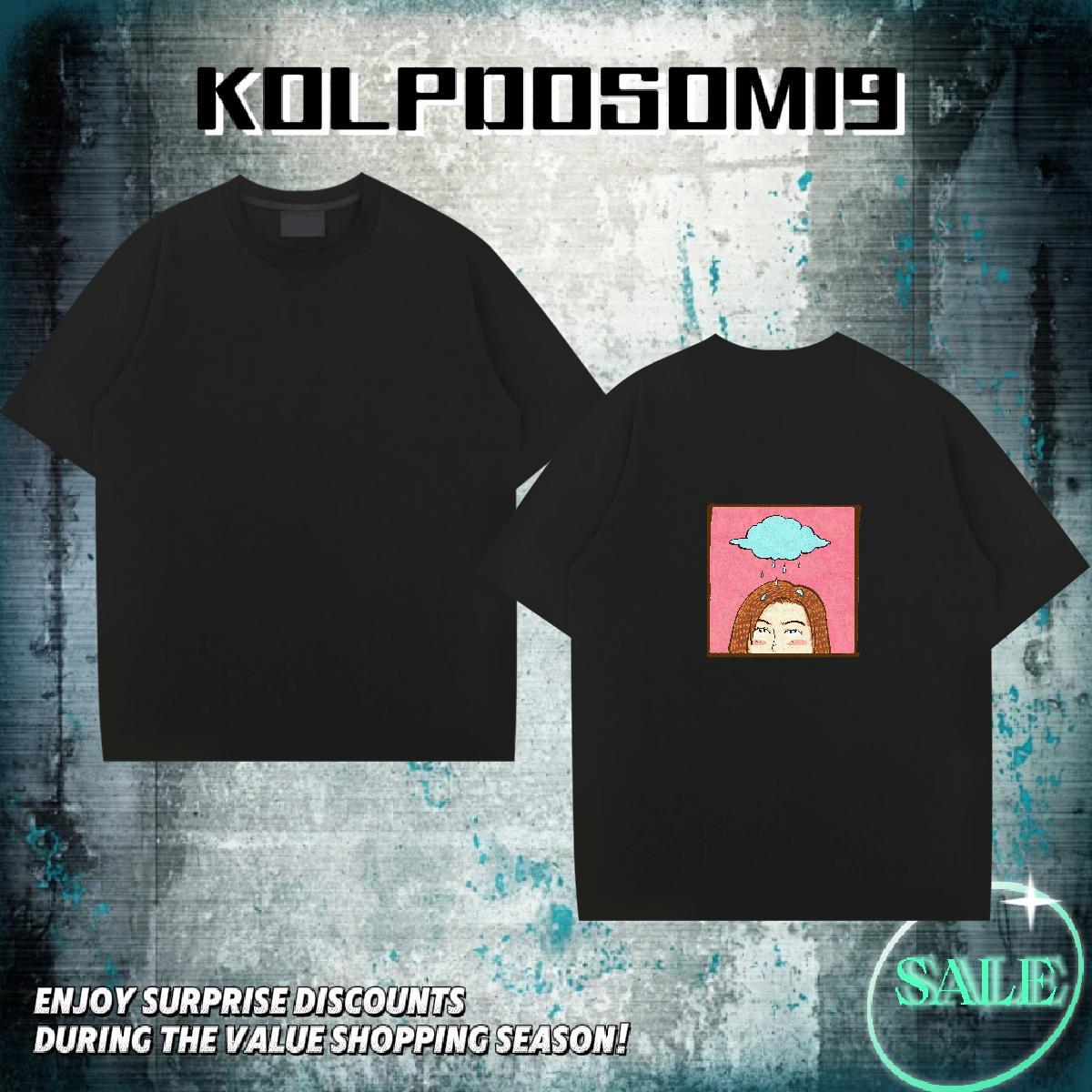 New T shirt portrait Tees 100% Cotton 230g Beach High Quality Oversized 4XL Round Neck Short Sleeve Mens Tshirts