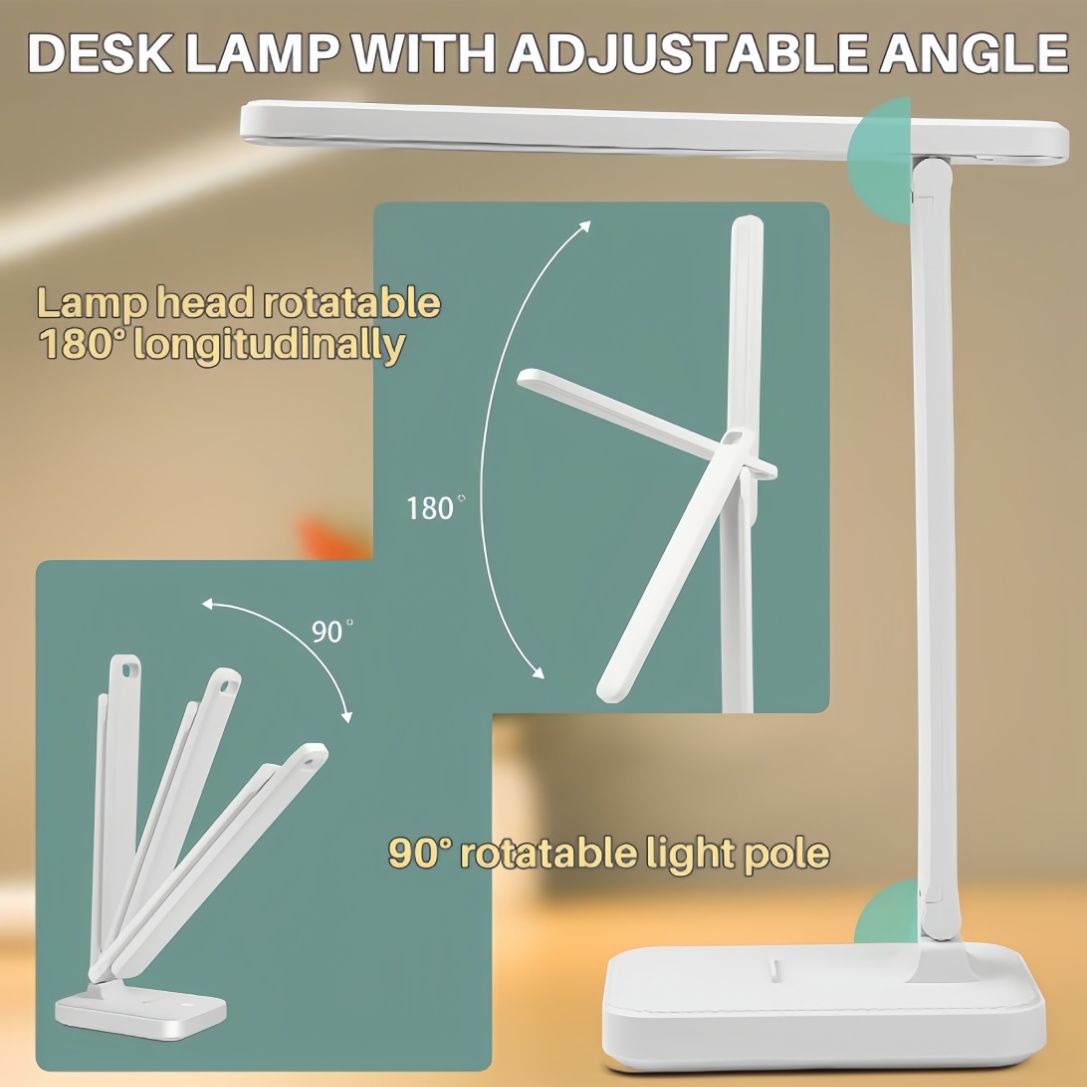 Compact USB-Powered LED Touch Table Light with Built-in Radio Versatile Readling and Desk Illumination Solution
