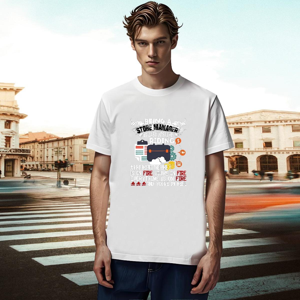 Wholesale T-Shirts letter Tops Tees 230g Pure Cotton Daily Wear Cool Design Cartoon Print Breathable Crew Neck Men Tops Tees