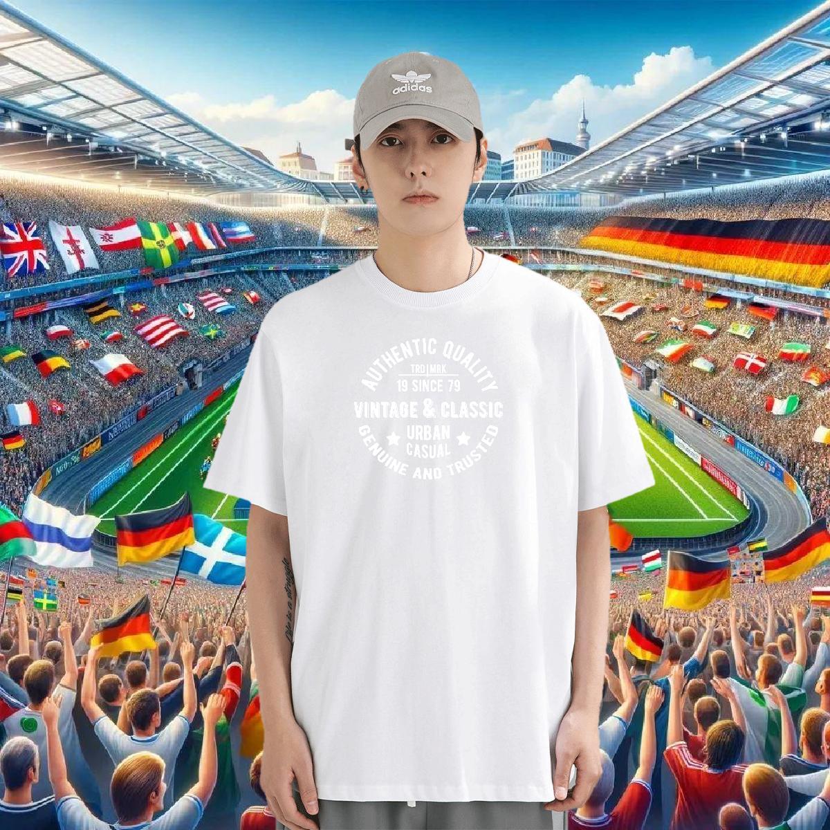 2024 Designer T-Shirts for Men letter Tees 100% Cotton 230g Street Unisex Customized Print Breathable Crew Neck Tshirts