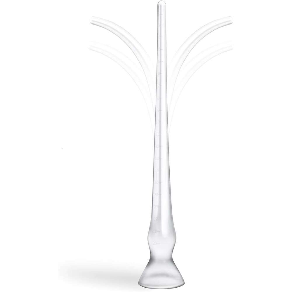 23.6 inch (approximately 59.9 cm) transparent extra long plug dildo, with strong suction cups suitable for novice men and women, flexible dildo for ad