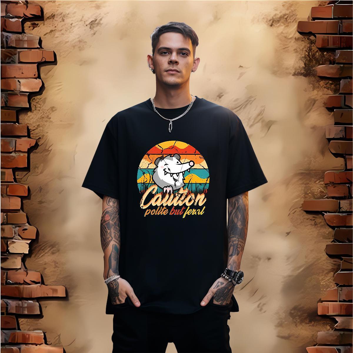 New Man T Shirts scenery Clothings 100% Cotton 230g Casual Daily Wear Loose Fit Oversized 4XL Round Neck Short Sleeve Men Tees