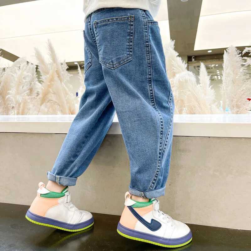 Jeans Vintage Baby Spring Autumn Jeans Pants For Boys Children Kids Trousers Clothing Teenagers Gift Home Outdoor High Quality