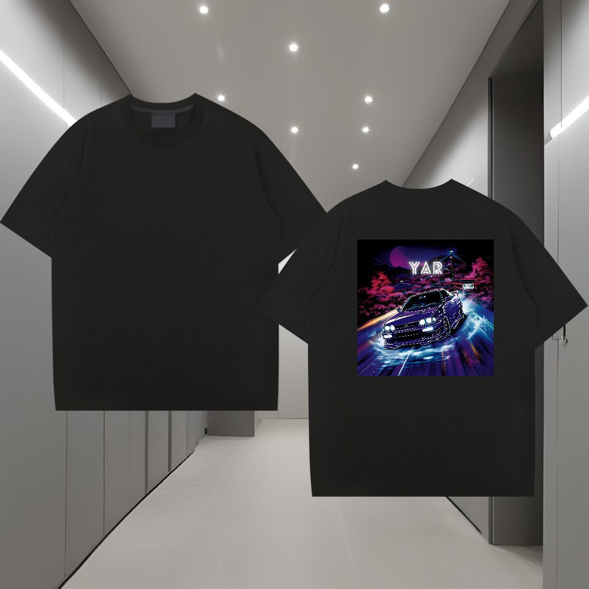 2024 Designer Mens T Shirts drifting Polos 100% Cotton 230g Anime Printing Street Popular Skull Breathable Men Tops Tees