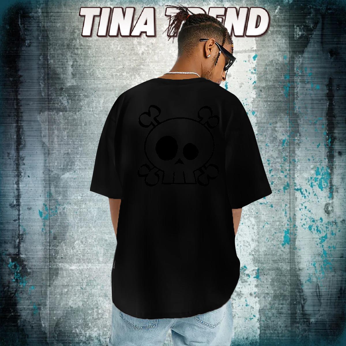 2024 New Man T Shirts skull Tshirts 230g 100% Cotton Outdoor Comfortable Plus Size Custom Round Neck Short Sleeve Tshirt for Man Woman