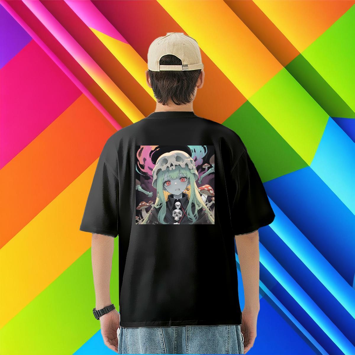 DIY Customized T-Shirts for Men skull Tee Shirt 230g 100% Cotton Beach Designer Plus Size Cartoon Breathable Short Sleeve Tshirts