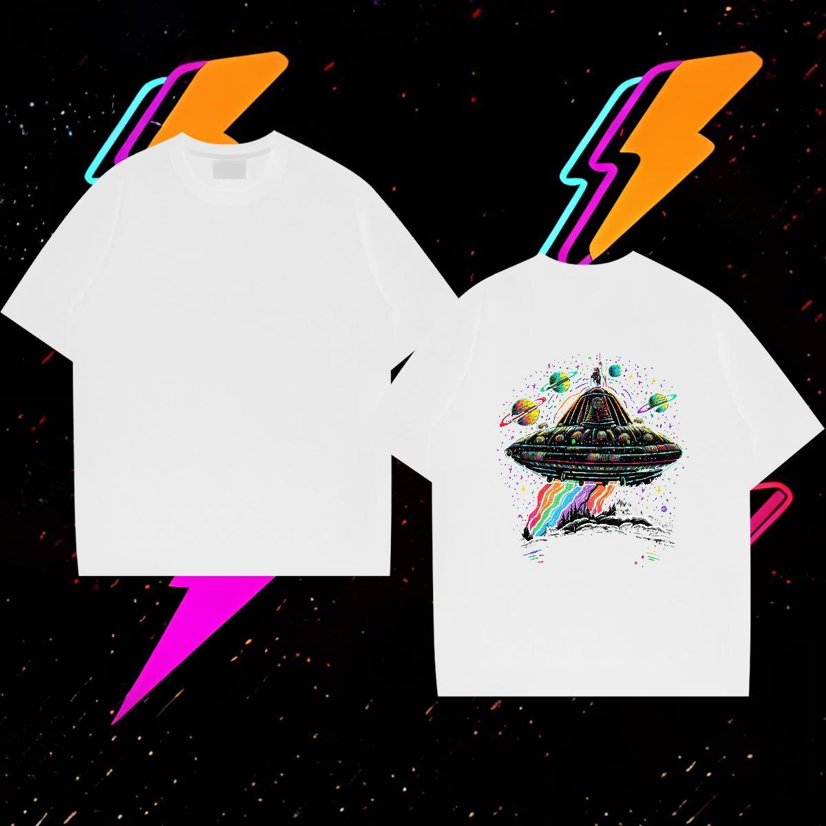 New Designer Men T Shirts ET Tops Tees 230g Cotton Casual Beach Soft Custom Anime Breathable Short Sleeve Men Clothes T-Shirt