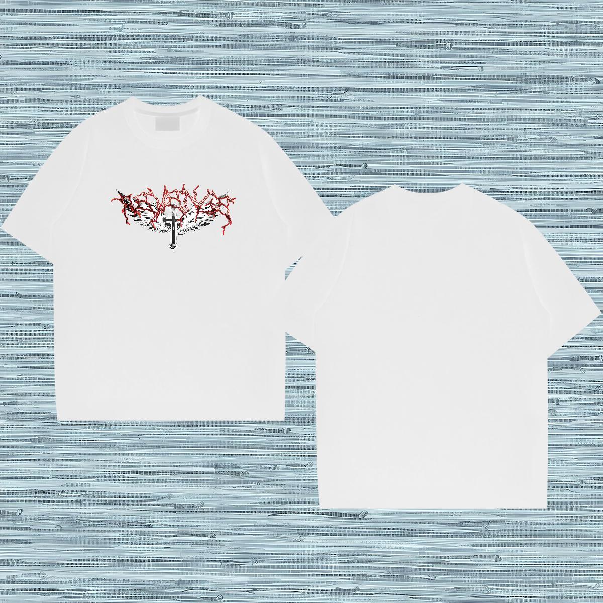 DIY Customized T Shirt For Man skull Tops 100% Cotton 230g Beach Soft Customized Print Crew Neck Men Tees