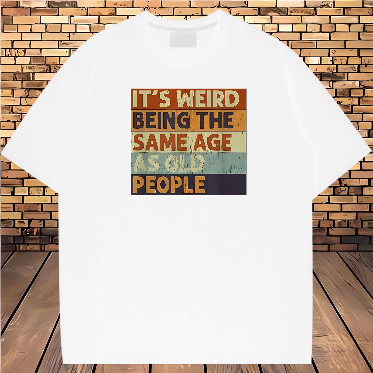 DIY Customized T-Shirts letter Clothes 100% Cotton 230g Daily Outfit Soft DIY Anime Breathable Crew Neck Men Tops Tees
