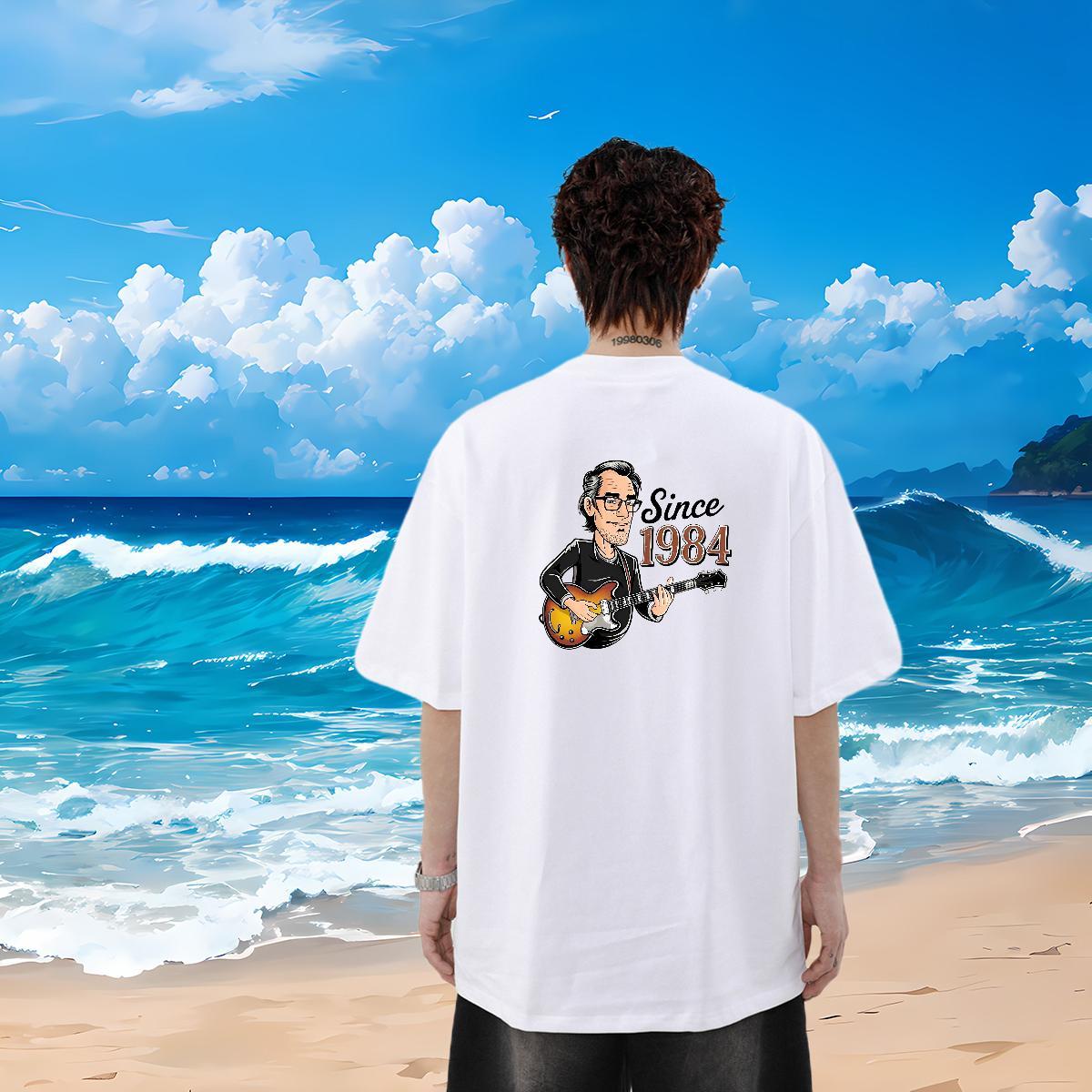 Fashion Design T shirt letter Polos 230g 100% Cotton Casual Daily Wear Classic Oversized 3XL 4XL Crew Neck Men Tees