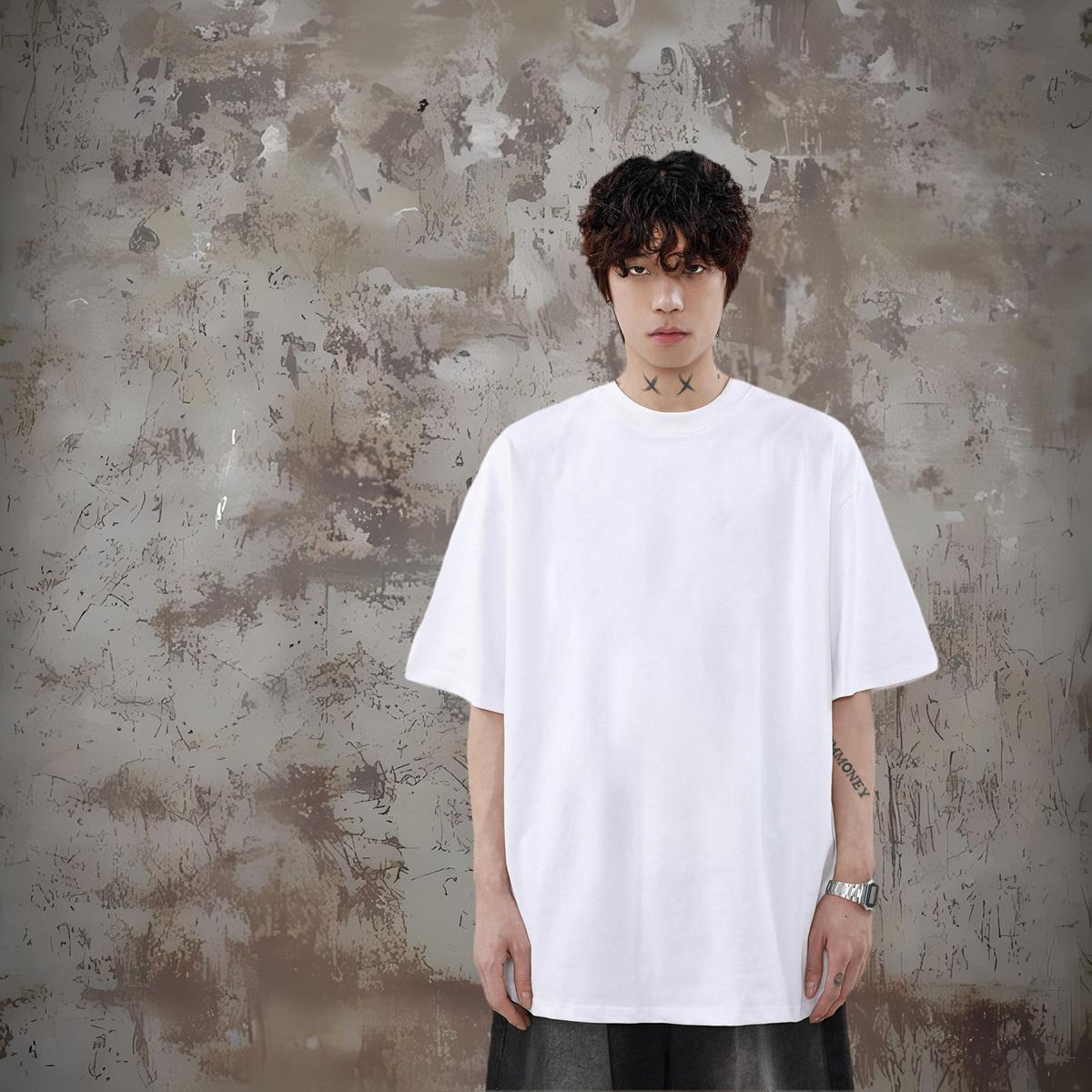 2024 T Shirts Men letter Tees 230g 100% Cotton Casual Beach Designer Oversized 3XL 4XL Breathable Soft Men Tshirts