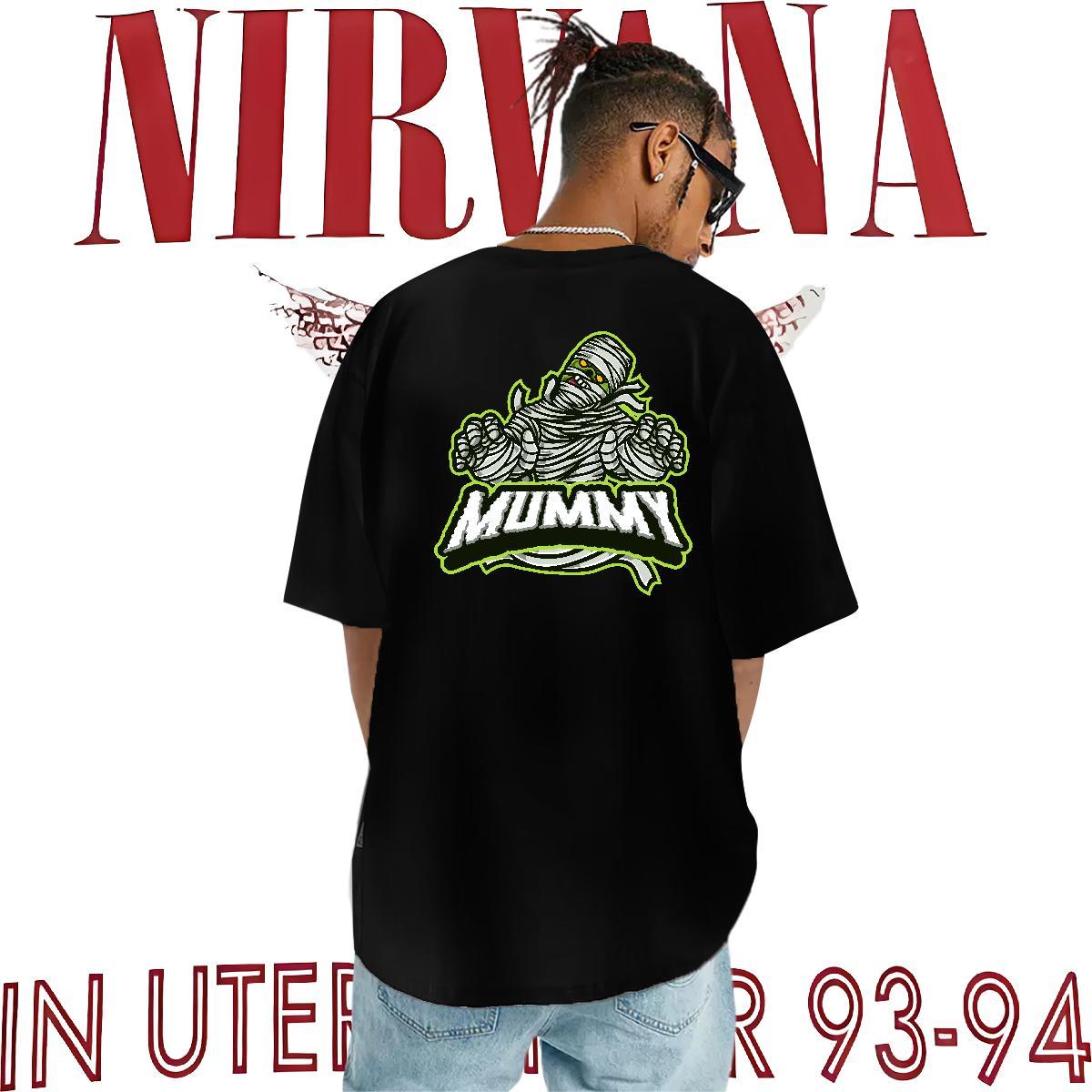 Casual New T shirt skull Tees 230g 100% Cotton Summer Casual Cool Cartoon Printing L-4XL Breathable Crew Neck Tshirt for Man Woman