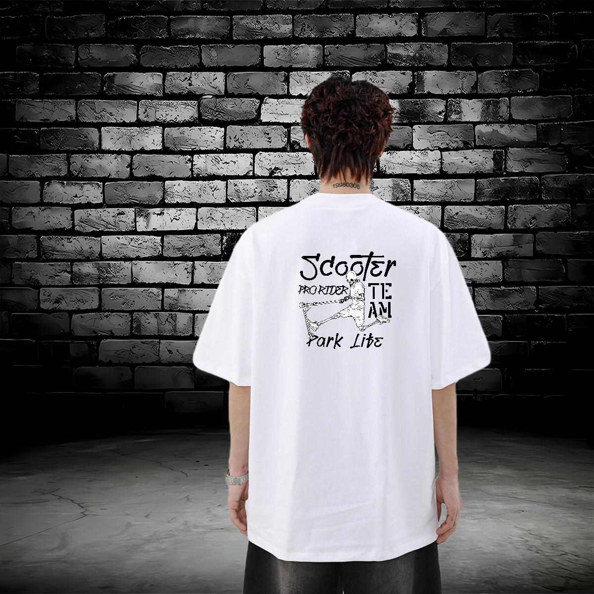 Fashion New T-Shirts for Men logo Tops Tees 230g 100% Cotton Sports Casual Loose Fit DIY Logo Oversized Short Sleeve O-Neck Mens Tshirts