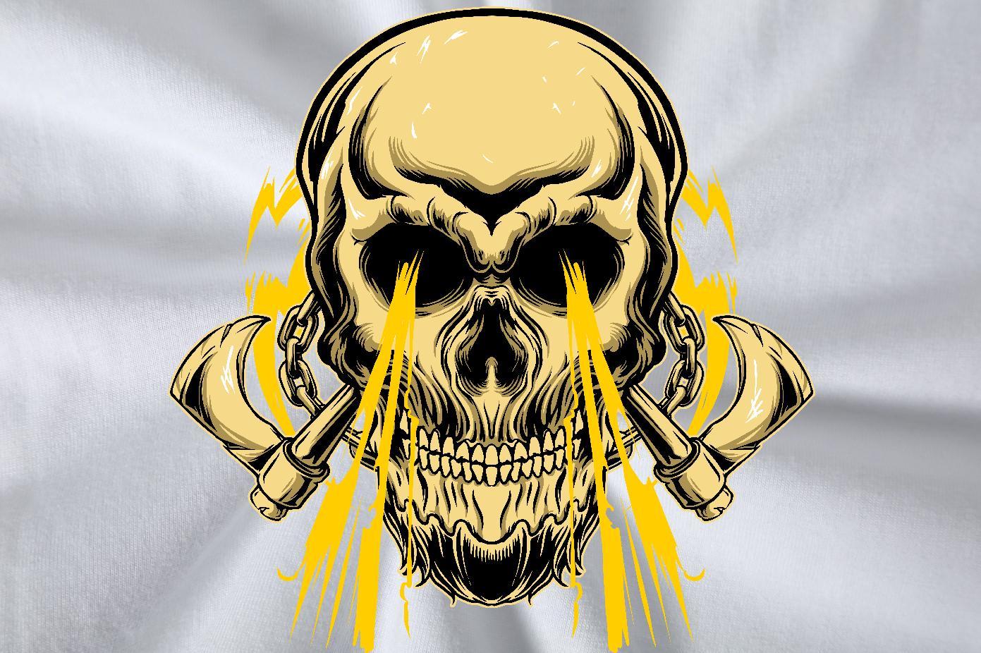 New Arrival T Shirt For Man skull Tops 230g Pure Cotton Street High Quality DIY Printed Breathable Short Sleeve Tshirts