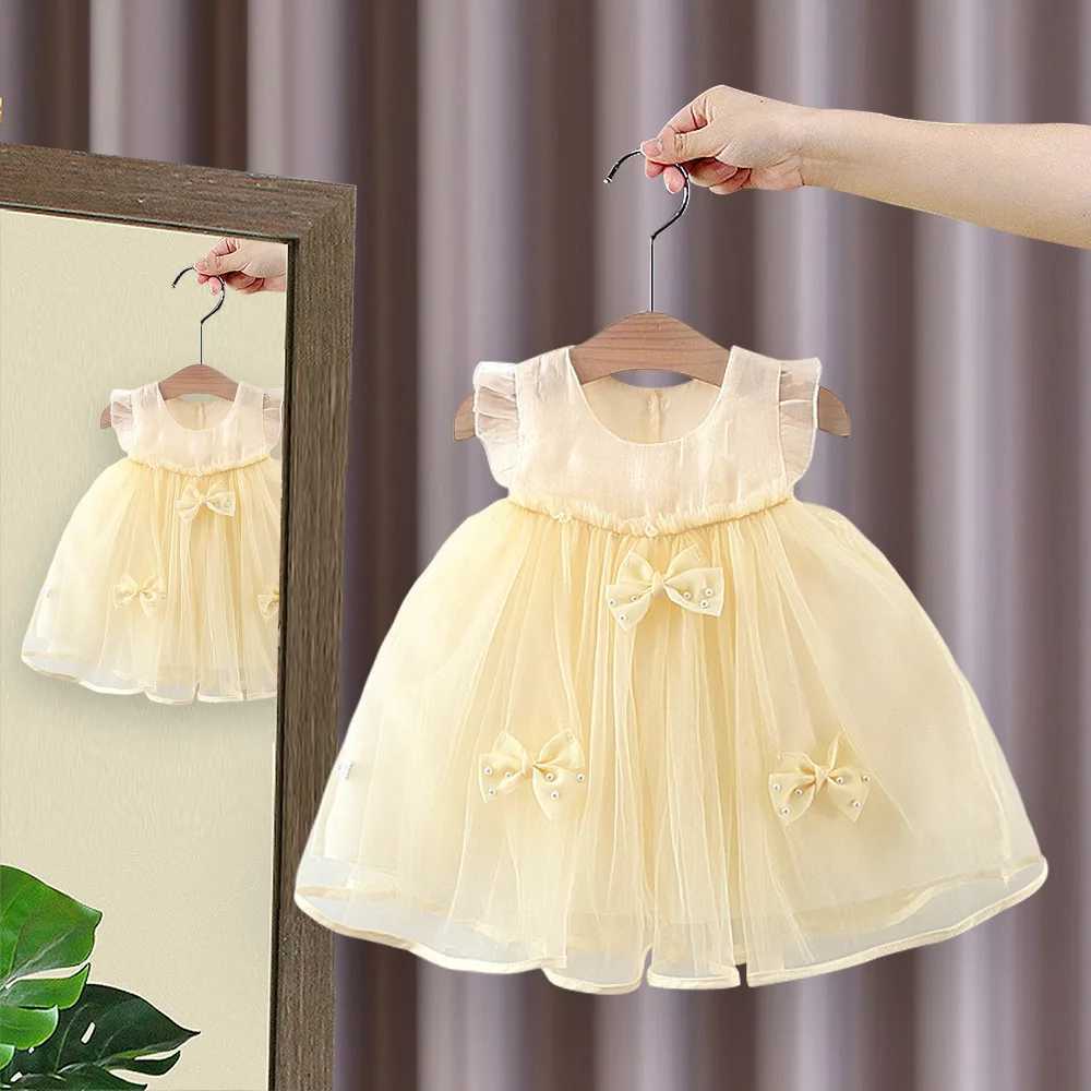 6M-3T Girl Princess Dress Summer Girl Dress Childrens Dress Preschool Girl Dress Red Adoption DressW240720