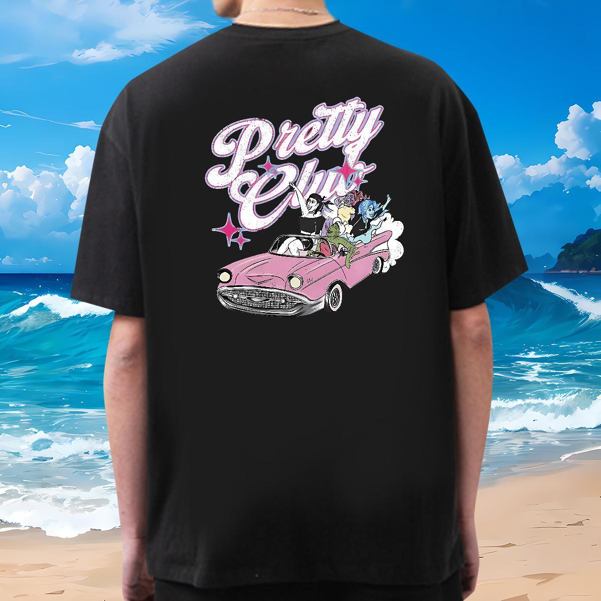 Classic T Shirts Men car Tops Tees 100% Cotton 230g Street wear Hip Hop High Quality Custom Printing Pure Cotton Tshirt for Man Woman