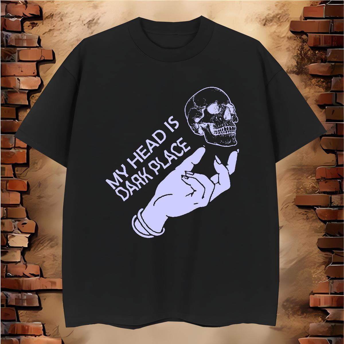 2024 Designer T shirt skull Clothes 100% Cotton 230g Casual Daily Wear Popular Oversized 4XL Breathable Crew Neck Men Clothes T-Shirt
