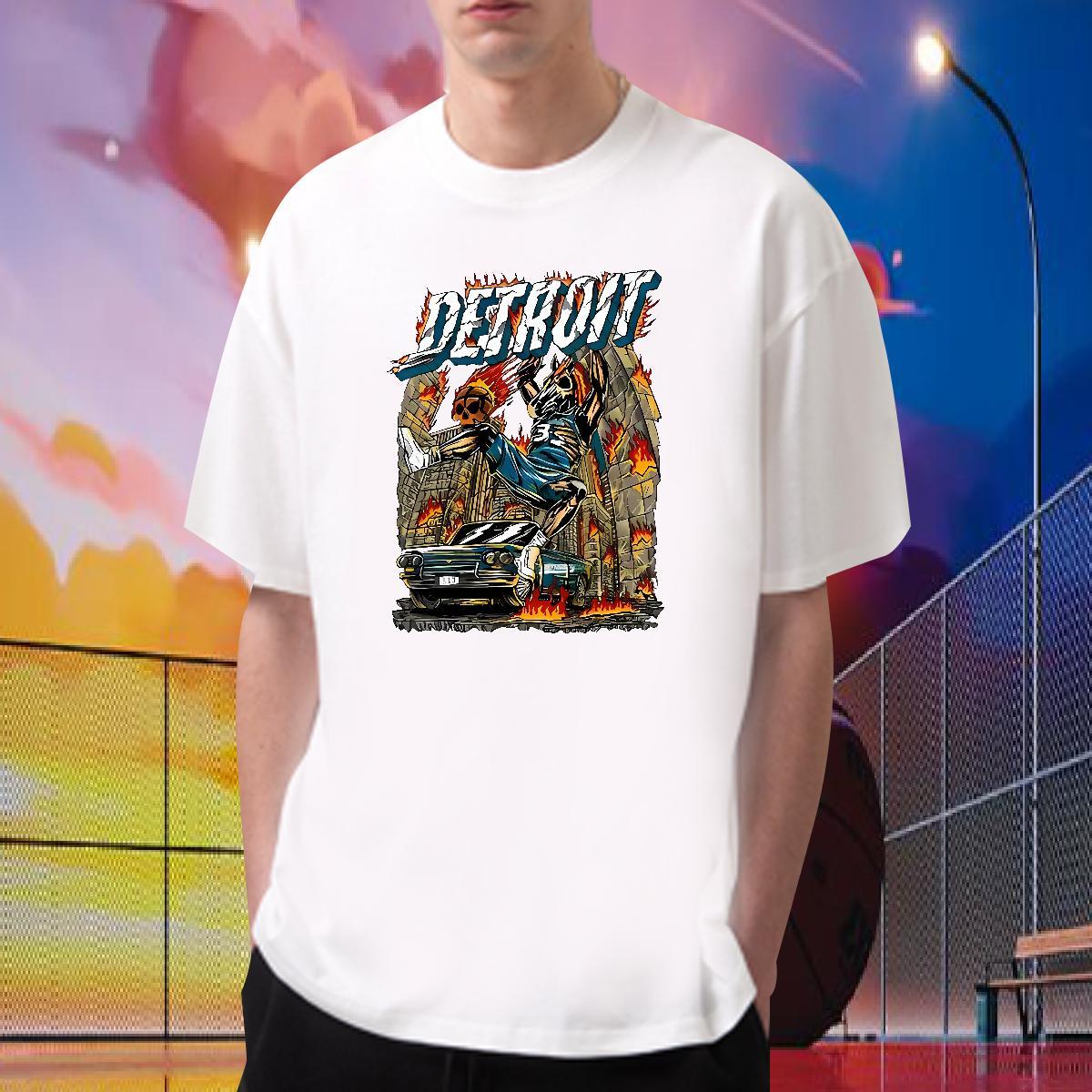 2024 Designer T shirt skull Tops 100% Cotton 230g Street Casual Classic Custom Print Plus Size Breathable Soft Men Tshirts