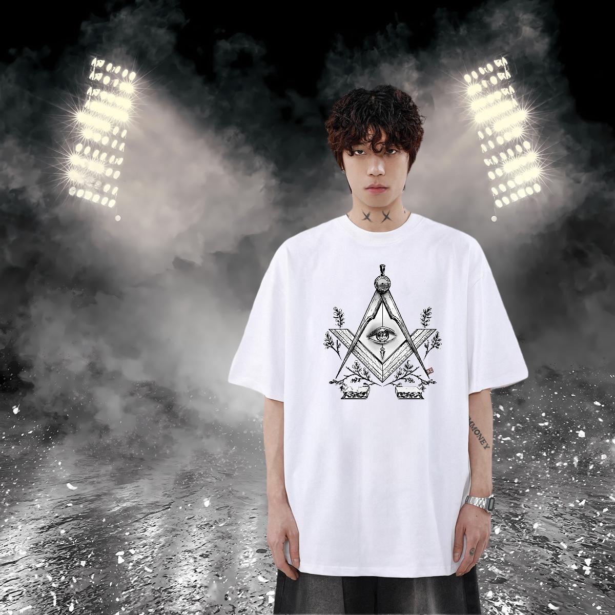 Casual New T-Shirts eye of the devil Wear 230g 100% Cotton Daily Outfit Classic Custom Anime Pure Cotton Couples T Shirts