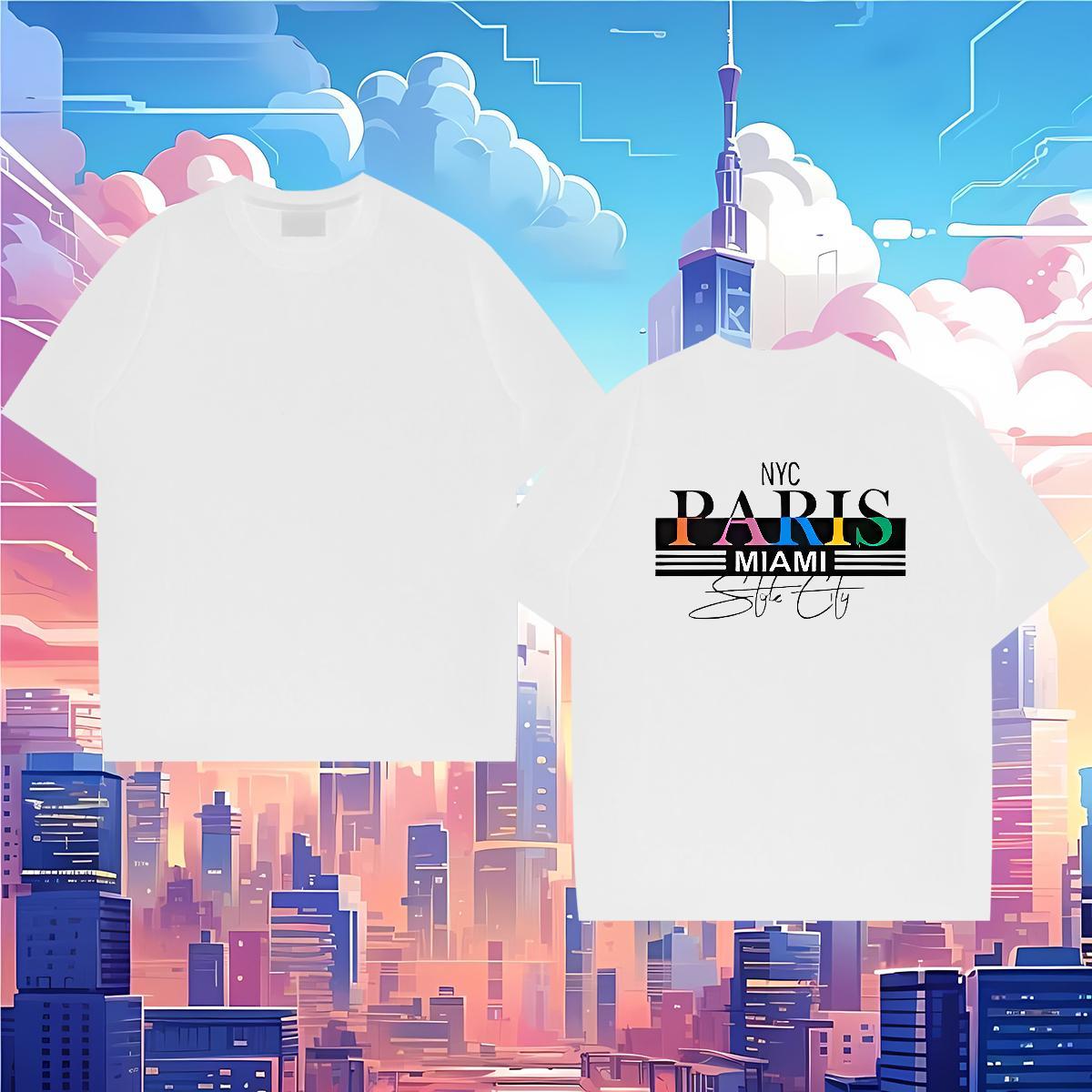 2024 Designer T shirt letter Tops Tees 230g Cotton Street Casual TOP Quality DIY Anime Breathable Short Sleeve Men Clothes T-Shirt