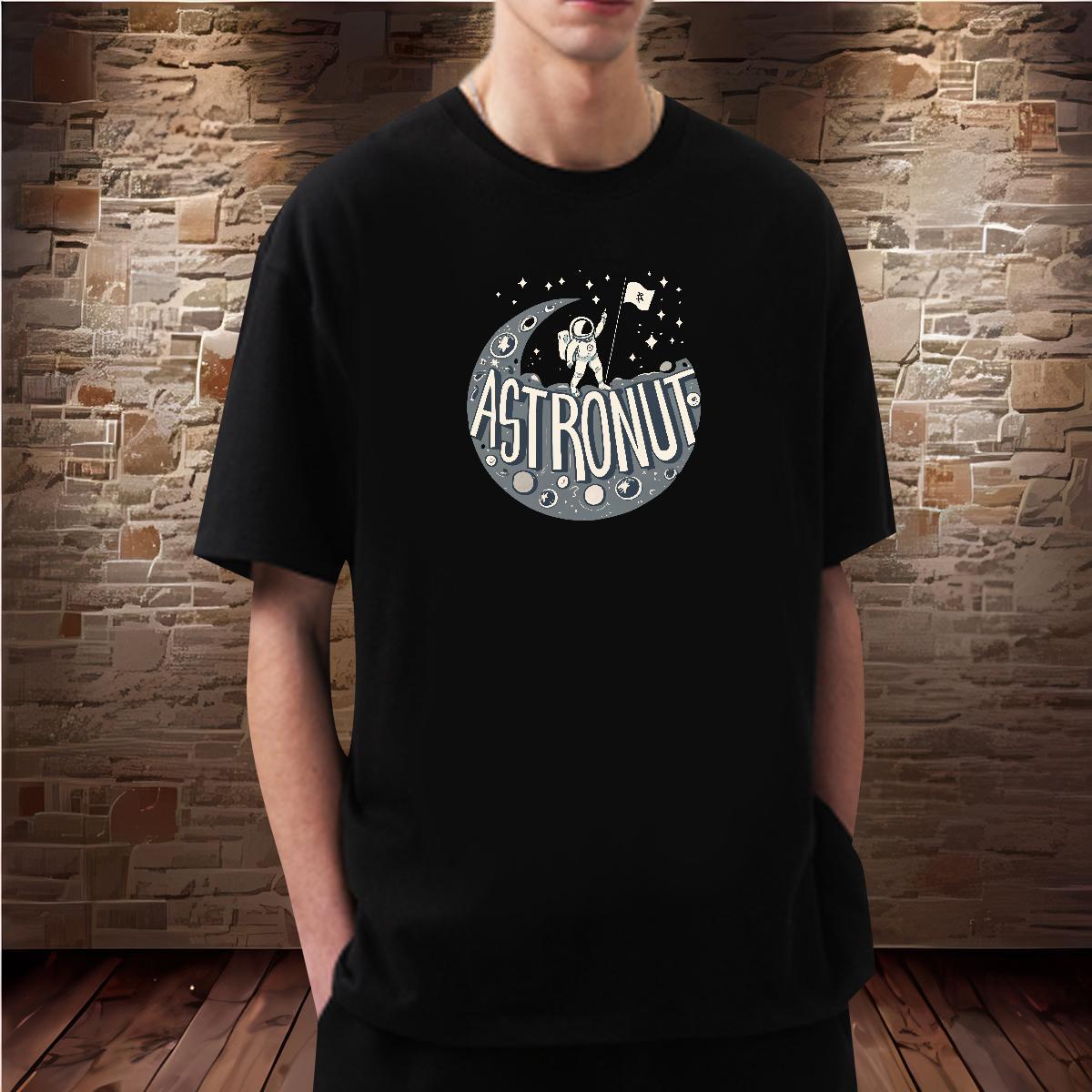 Designer T Shirts Men spaceman Tshirts 230g Pure Cotton Casual Free Shipping DIY Printed Breathable Tshirt for Man Woman